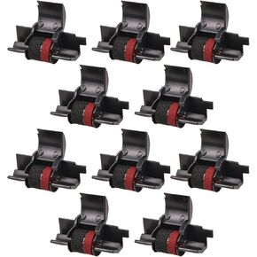 10 Pack IR40T Compatible Calculator Ribbon Replacement for Casio hr-100tm Ink IR-40T Calculator Ink Roller Compatible with Casio HR-100TM Canon P23-dhv CP13 Sharp EL-1801V Individually Sealed