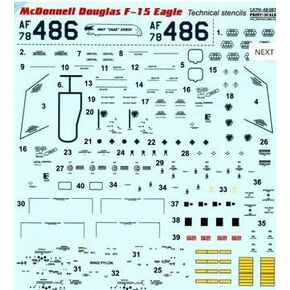 Decal for Mcdonnell Douglas F-15 Eagle Print Scale 48-087