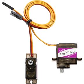 2pcs MG-90 12g Metal Gear Micro Servo Upgraded SG90 Digital Micro Servos for RC Airplane Model Car Helicopter Robot Diving Equipment Racing Model