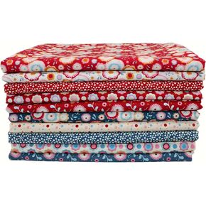 iNee Candy Bloom Fat Quarters Fabric Bundles, Quilting Sewing Precut Cotton Fabric, 18 x 22 inches, Candy Bloom