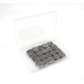 20 Sets Magnetic Snaps Button for Purse Handbag Wallet Overcoat Bag Silver Fasteners Snap Buttons (15mm)