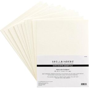 Spellbinders 25-Pack Watercolor Paper, White