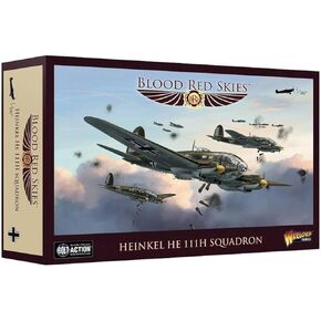 Warlord Games Blood Red Skies German Military Heinkel HE IIIH Squadron 1:200 WWII Mass Air Combat Table Top War Game 775101007