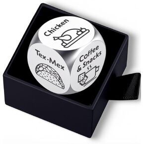Date Night Food Decision Dice,Anniversary Valentines Dating Food Choice Dice Couples Ideas for Men Boyfriend Her Him Girlfriend Husband Wife Small Gifts