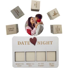 Date Night Dice Couples Gift Ideas, Fun Night Dating Decision Dice Date Night Idea Valentine's Day Couples Games Food Decision Dice Valentine's Day Gift for Boyfriend Girlfriend Men Women Wife Husband