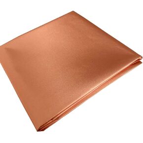 Amerthing Pure Copper Faraday Fabric RF & LF Electromagnetic Fields Gold Color Blocking Fabric 2 Meters (78"x43" inch)