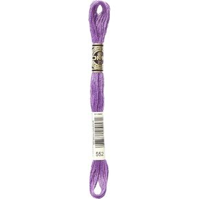 DMC 117-552 Six Stranded Cotton Embroidery Floss, Medium Violet, 8.7-Yard
