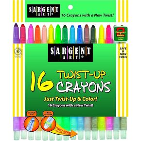 Sargent Art 55-0981 16-Count Twist-Up-Crayons