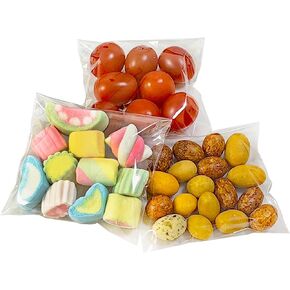 Cookie Bags with Seal, 4x4 Inches Self Sealing Cellophane Bags, 100Pcs Clear Plastic Resealable Cellophane Bags Individual Cookie Bags for Packaging Candy,Treat,Snacks and Party Favors