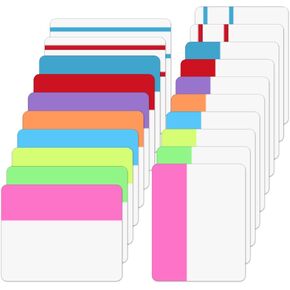 600 PCS علامات تبويب لزجة ملونة ، 2 بوصة علامة علامات تبويب مقسم قابلة للتشغيل لأجهزة الكمبيوتر المحمولة ، المجلدات ، مجلدات الملفات ، الكتب