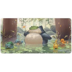 Large Gaming Mousepad, Mouse Pad Mat with No-Slip Rubber Base and Stitched Edges,Waterproof - 3Mm Thick - Smooth Gaming Surface Mousepad for Computer & Laptop, 60x30cm, 24x12 inch