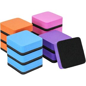 Magnetic Whiteboard Eraser,12 Pcs Mini Dry Erase Erasers,Whiteboard Eraser for Classroom, Home, and Office