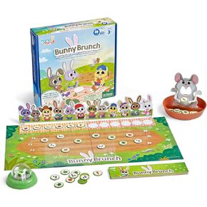 hand2mind Bunny Brunch, Cooperative Board Games, Toddler Educational Toys, Kindergarten Math Games, Preschool Learning Activities, Indoor Recess Games for Classroom, Easter Gifts for Kids