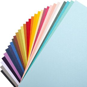 Gartful 30 Colors Shimmer Cardstock Paper - 8.5 x 11 inch 90 lb. Cover, Pearlescent Card Stock Paper for DIY Use, Card Making, Invitation, School Office Supplies, Party Decor, 90 Sheets