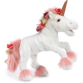 Folkmanis Unicorn,White, Pink,