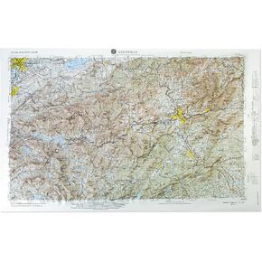 Hubbard Scientific 3D Knoxville NI171 MAP | خريطة إغاثة مرتفعة حقيقية - يمكنك أن تشعر بالتضاريس | خريطة مصبوب على شكل فراغ | 32 ″ x 20.5 ″ | تضاريس مفصلة