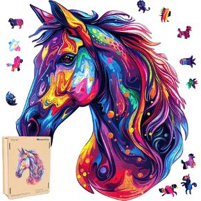 Wooden Puzzle for Adults, Snake Wooden Jigsaw Puzzles(10.8 * 11in-200pcs), Medium,Unique Shape Adult Puzzles,Irregular Wood Puzzles Creative Gift for Adults and Kids Family Game