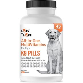 K9 Pills - Multivitamin for Dogs - Dog Supplement & Vitamin for Small, Medium & Large Dogs (45 Count)