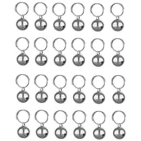 SKYPIA 3 Pack Pet Bells for Dog Cat Collar Charm Pet Pendant Accessories Stainless Steel Anti-Lost Training Bells for Collars Pet Pendant Accessories 1/2-Inch Silver