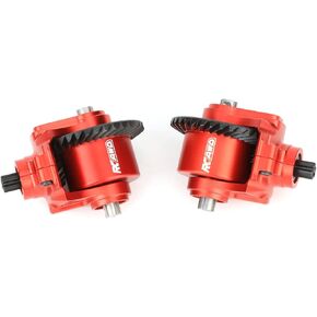 RCAWD 2PCS 34t Differential 13t Input Helical Metal Gear F/R Transmission Module Set for Arrma 1/10 Granite Big Rock Senton Vorteks Kraton Outcast 1/8 Typhon 3S Series Upgrades Part