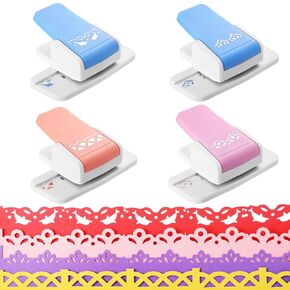 2pcs Border Punches, Border Edge Craft Floral Pattern Punches, Border Punches for Paper Crafts, Scroll Punch for Scrapbooks, Wedding Cards, Greeting Cards, Decoration and DIY Arts
