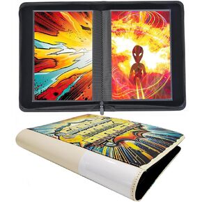 Comic Book Storage Album，24+ Comic Book Binder, for Current, Silver Age, Regular Comics Bagged and Boarded, Sleeves for Displaying Comic Books and Comics Book Storage