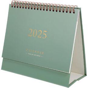 TOYANDONA 2024-2025 Desk Calendar - Jul. 2024 - Dec. 2025, 18 Monthly Desk/Wall Calendar, Monthly Desk Pad, Flipped Desktop Calendar For Home Office Green