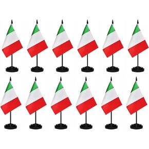 12 حزمة علامات مكتب إيطاليا مجموعة إيطالية صغيرة طاولة صغيرة مكتب مصغرة سطح المكتب ديكور مكتب المنزل