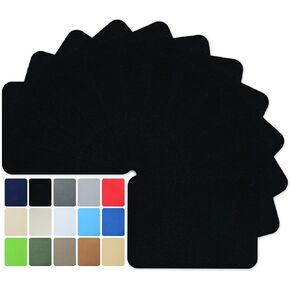 12 Pieces Iron-on Patches Premium Quality Fabric Inside & Outside. Strongest Glue Hundred Percent Cotton Beige Repair Decorating Kit Size 3" by 4-1/4" (7.5 cm x 10.5 cm) (2.95"by4.13", Beige)