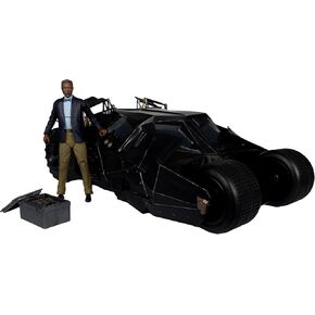 McFarlane DC Multiverse Lucius Fox & Tumbler (The Dark Knight) Gold Label Vehicle Toys