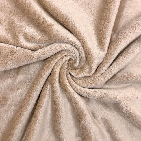 Barcelonetta | Minky Fabric | Plush, Super Soft, Cuddle | Solid Minky | by The Yard | 60" Wide | Baby Blanket, Change Station Cover, Pillow, Scarf, Beanie (Camel, 1 Yard) in Saudi Arabia