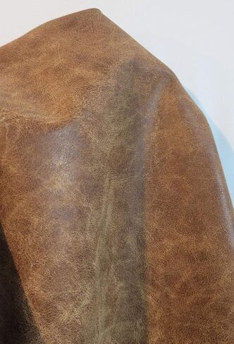Nat Leathers Brown Weathered 24 Inch × 54 بوصة نبات نباتي من الجلد الصفيحة الاصطناعية الاصطناعية 0.9 ملم ناعم ناعم ناعم المفروشات 9 قدم مربع. (24 "× 54" -2/3 من الفناء) (براون محزن) in Kuwait