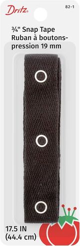 DRITZ 82-1 SNAP SNAP TAPE مع 12 SNAPS ، أسود ، طوله 17-1/2 بوصة in Saudi Arabia