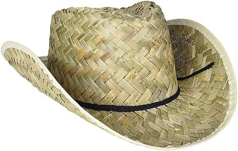 The Dreidel Company Straw Cowboy Hat ، Western Hat ، ملابس ارتداء ملابس ، تلعب التظاهر ، الحزب لصالح in Kuwait