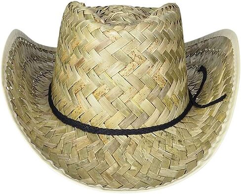 The Dreidel Company Straw Cowboy Hat ، Western Hat ، ملابس ارتداء ملابس ، تلعب التظاهر ، الحزب لصالح in Kuwait