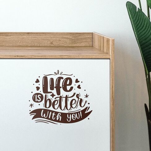 ANT 12" x 4+2ft Craft Permanent Adhesive Vinyl for DIY Project, Compatible with Cricut, Silhouette, Expressions, Cameo (PVP Craft Vinyl Brown) in Kuwait