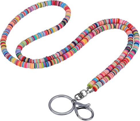 Beaded Lanyard Heisi Bead Lanyard Teacher Lanyards for ID Badges and Keys Breakaway Gift for Women Nurse Teacher in Saudi Arabia