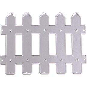 Fence Die Cut for Card Making,Scrapbooking Die-Cuts,Fence Metal Cutting Dies Congratulations Die Cuts Happy Birthday Embossing Stencils Template for DIY Scrap-Booking Decor Wedding Blessing Card