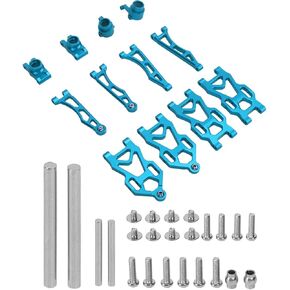 RC Suspension Arms,RC Upper Lower Suspension Arms Aluminum Alloy Swing Arm Kit for SCY16101PRO 16102 1/16 Remote Control Car (Blue)