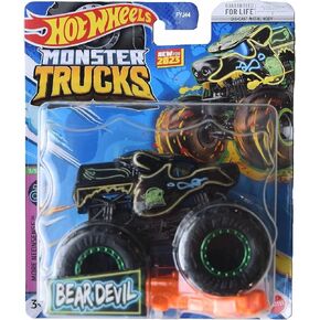Hot Wheels Monster Trucks Bear Devil, Connect and Crash More Neonsense 3/5