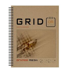 Grid Sketchbook. Spiral Bound Journal Style Sketchbook for Pencil, Ink, Marker, Charcoal and Watercolor Paints. Art, Design and Education. (8.5" x 11") (1)