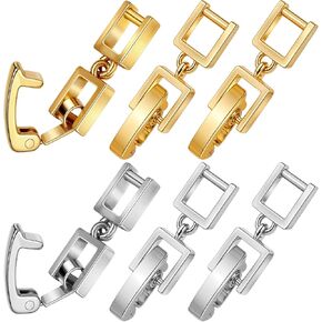 6 PCS Extension clasps clasps clasps watch extender clasp clasp foldover extensions extensions brass bracelet sweet box clasp clasp extender copper extension clasps for jewelry make (gold & silver)