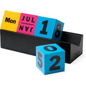 arteum – Perpetual Calendar, Cubes (Colors) – Multicolor