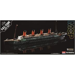 Academy 14220 R.M.S. Titanic + LED Set, 1/700 Scale Plastic Model Kit