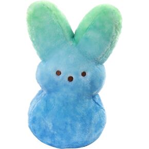 Animal Adventure | Shaggy Bunny Peeps | 15" Collectible Plush | Blue Green