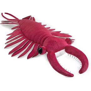 ZHONGXIN MADE Realistic Cambrian Ancient Organism Anomalocaris Plush Toy - 21" Lifelike Cambrian Creature Anomalocaris Stuffed Animals Model Plushie, Unique Plush Gift for Kids