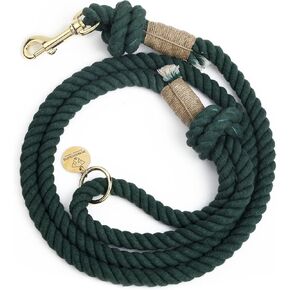Green Handmade Rope Leashes for Dogs Rope Dog Leash Rope Cute Dog Leash Braided Dog Leash Cotton Rope Leash for Small Dogs 5FT Organic Cotton