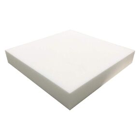 Foamma 6" x 26" x 28" High Density Upholstery Foam - Chair Cushion Square Foam for Dining Chairs, Wheelchair Seat Cushion Replacement