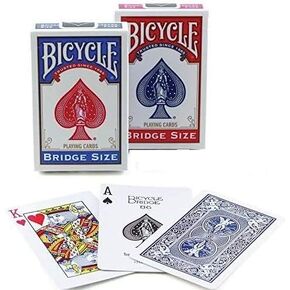 Bicycle Playing Cards Bridge Narrow Size - 12 Decks 6 Blue 6 Red…