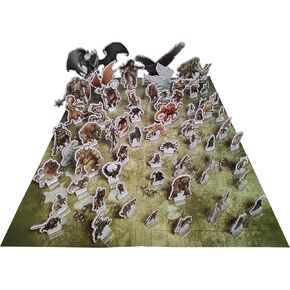 Free League Publishing: Dragonbane: Monsters Standee Set - RPG Accessory, 64 Full-Color Cardboard Characters, Tabletop Roleplaying